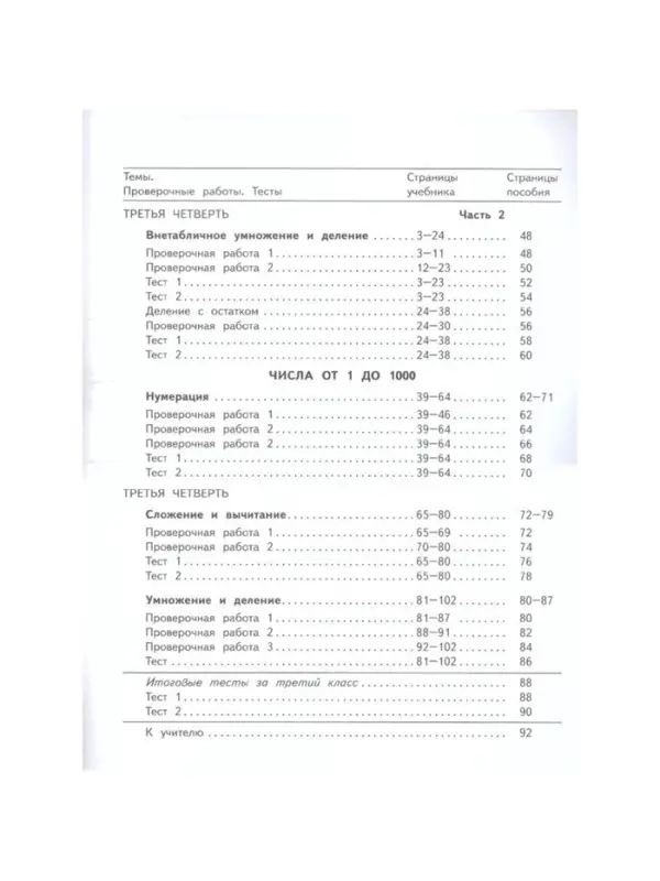 Проверочные работы &laquo;Математика&raquo;, 3 класс, Волкова С.И., 2024