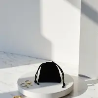 Набор мешочков подарочных 50шт. бархатный, 5,5*5,5, цвет чёрный (9911271)