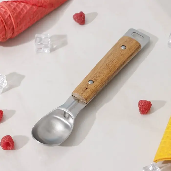 Ложка для мороженого Доляна «Дровосек», нержавеющая сталь, цвет хромированный Ложка для мороженого Доляна «Дровосек», нержавеющая сталь, цвет хромированный