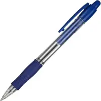 Ручка шариковая Pilot. Super Grip, автоматическая, синий стержень BPGP-10R-F (L), узел 0.7 мм, на масляной основе, резиновый упор