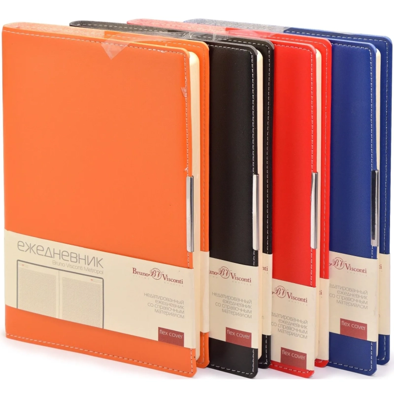 Ежедневник недатированный черный А5  METROPOL  3-491/03