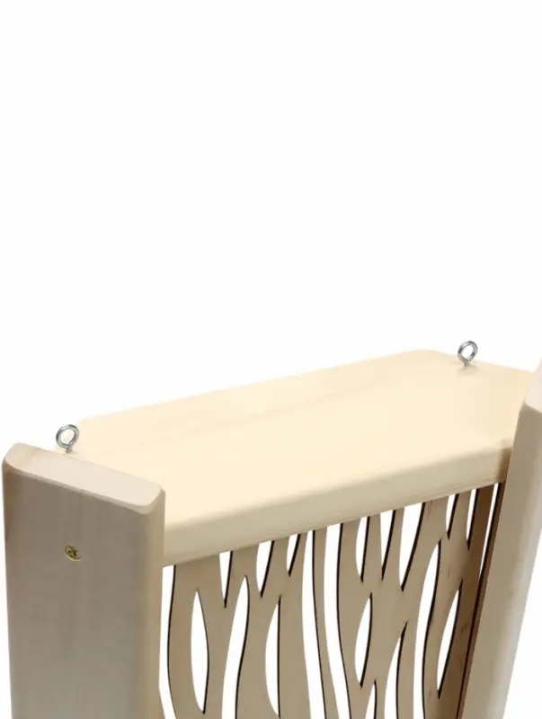 Абажур угловой для бани и сауны &laquo;Стебли&raquo;, 38&times;29&times;10.5 см, деревянный, со вставкой