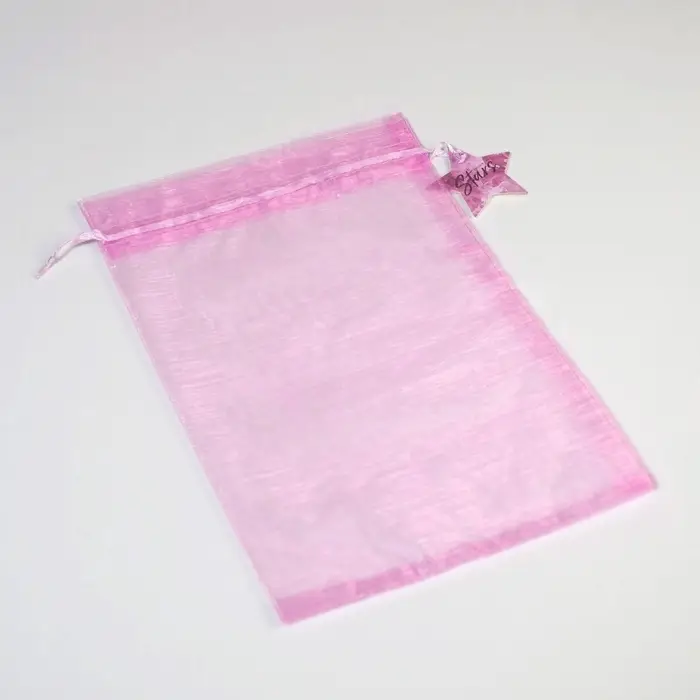 Мешочек подарочный органза фиолетовый «Звезды», с шильдиком, 20 х 30 см +/- 1.5 см Мешочек подарочный органза фиолетовый «Звезды», с шильдиком, 20 х 30 см +/- 1.5 см