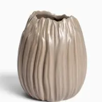 Ваза для цветов &laquo;Шейн&raquo;, 14&times;11 см, керамика, серо-коричневая