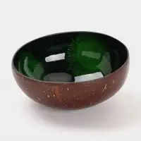 Чаша &laquo;Листья&raquo;, 14&times;14&times;6 см, кокос