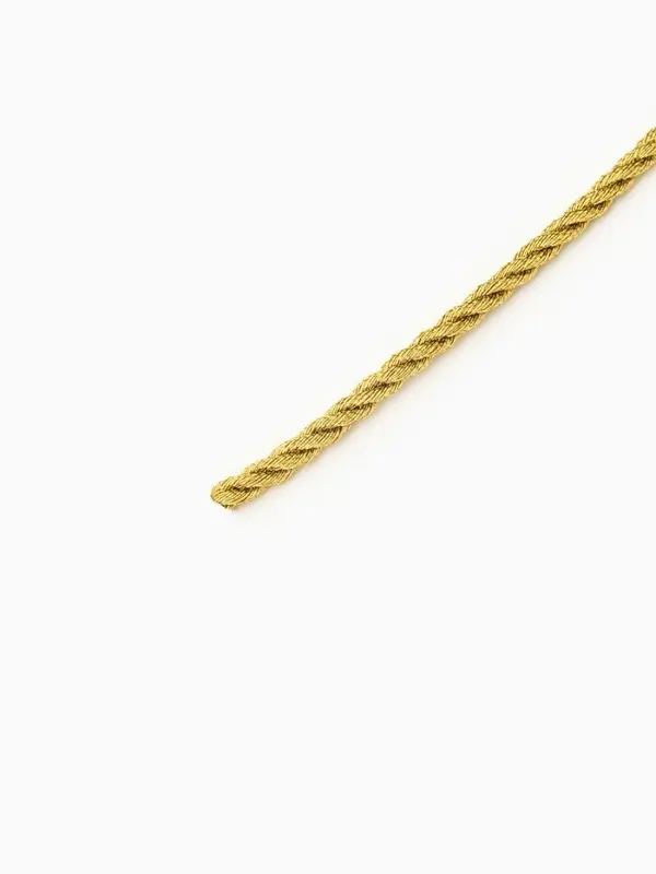 Шнур полиэстер на бобине d=3 мм L=18 м, люрекс, цвет золотой