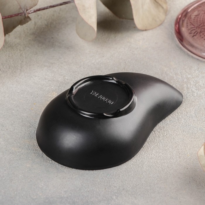 Соусник «Чёрный Восток», 10×6,6×2,5 см, цвет чёрный Соусник «Чёрный Восток», 10×6,6×2,5 см, цвет чёрный