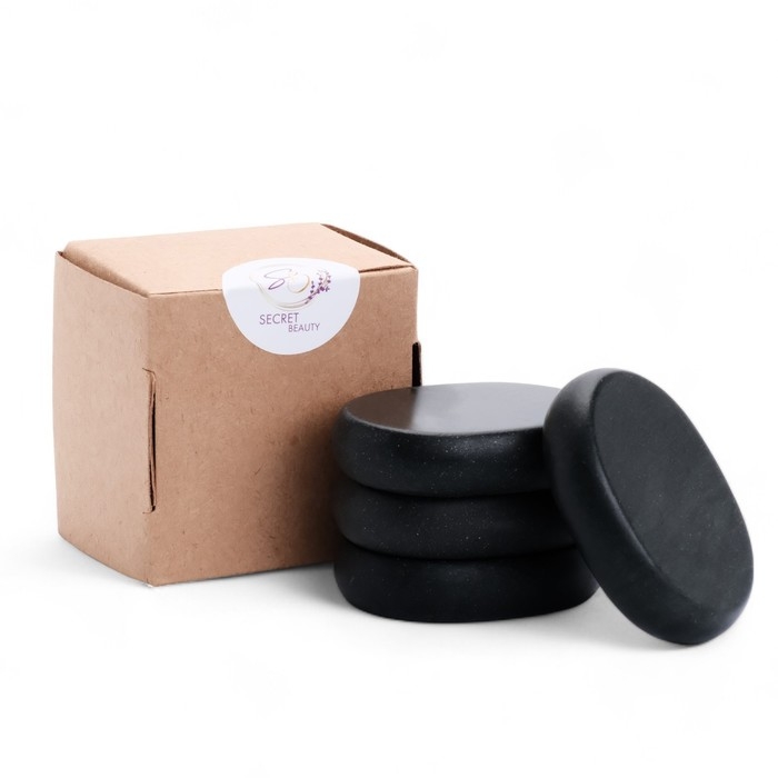 Набор массажных камней из базальта, 4 шт, 8 х 6 см Набор массажных камней из базальта, 4 шт, 8 х 6 см