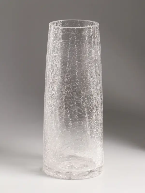 Ваза стекло настольная "Паутинка" классик, 25х10 см, прозрачный