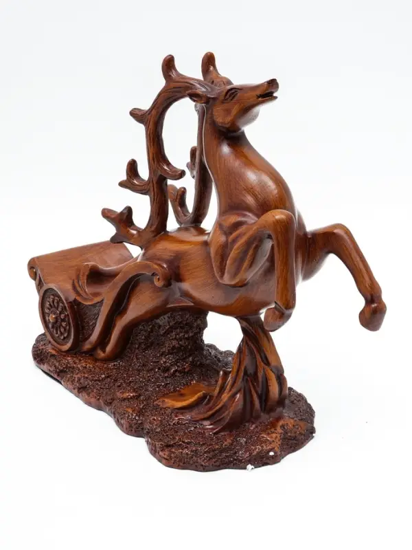 Подставка под бутылку TAKE IT EASY &laquo;Олень&raquo;, полистоун под дерево, 17&times;12&times;28 см