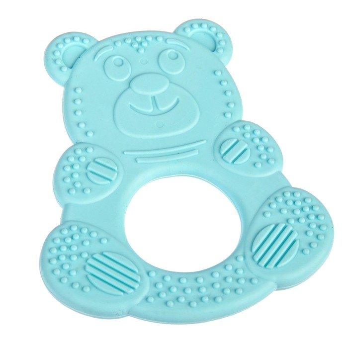 Прорезыватель силиконовый «Мишутка», цвет МИКС, КНОПА Прорезыватель силиконовый «Мишутка», цвет МИКС, КНОПА