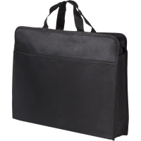 Папка-портфель A4 2 отделения, на молнии, 100% полиэстер, черный 63753