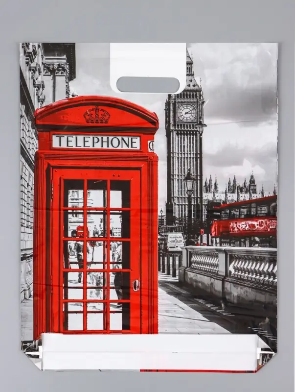 Пакет &laquo;Бен&raquo;, полиэтиленовый с вырубной ручкой, 37&times;46 см, 30 мкм