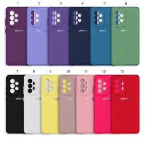 Чехол для Samsung A33 Silicone Cover (с лого)