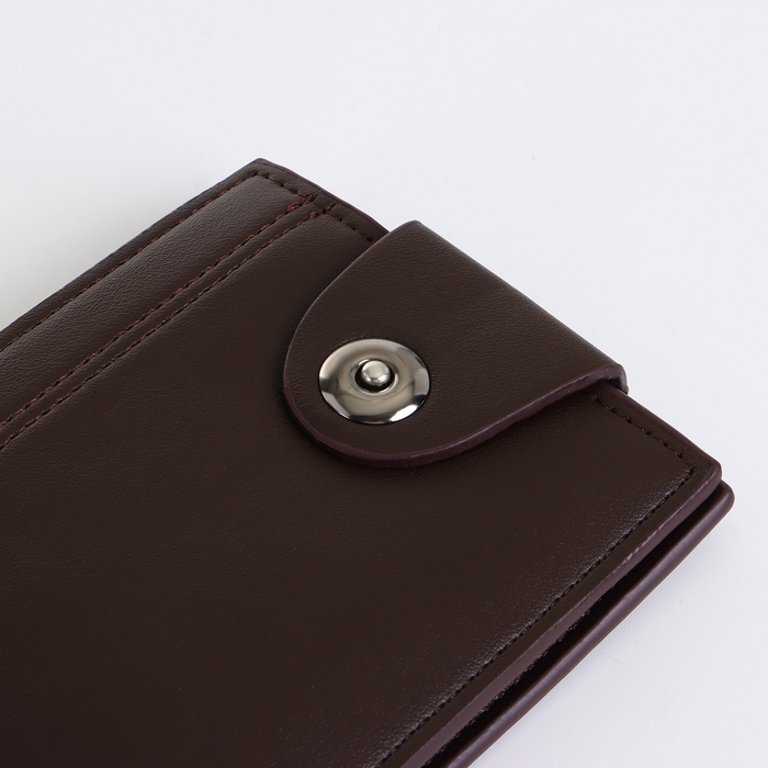 Портмоне мужское на магните, цвет коричневый Портмоне мужское на магните, цвет коричневый