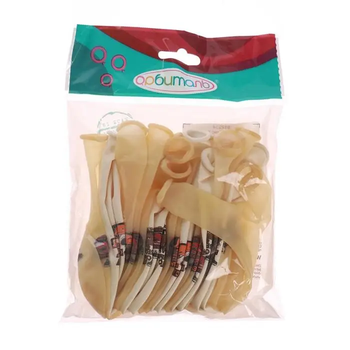 Шар латексный 12 Шар латексный 12" «Тачки. С днём рождения!», пастель, кристалл, 1-сторонний, набор 25 шт., МИКС