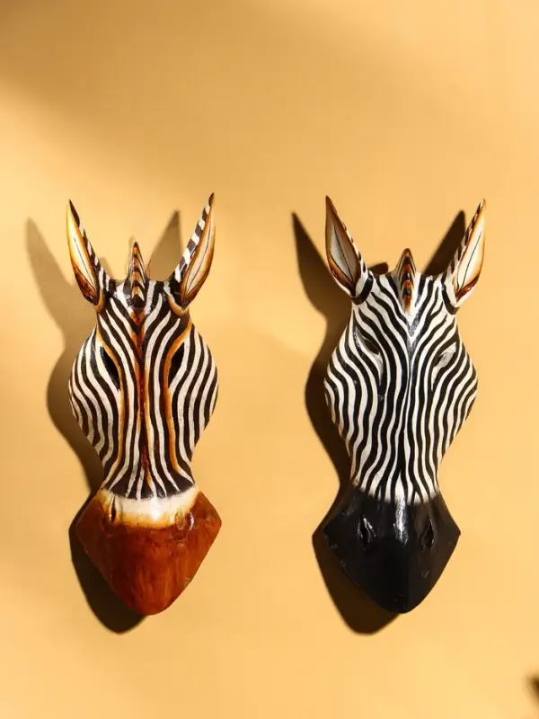 Маска «Зебра», 30 см, албезия, МИКС