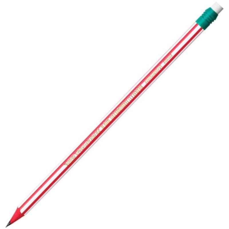 Карандаш чернографитный BIC Evolution Stripes с ластиком