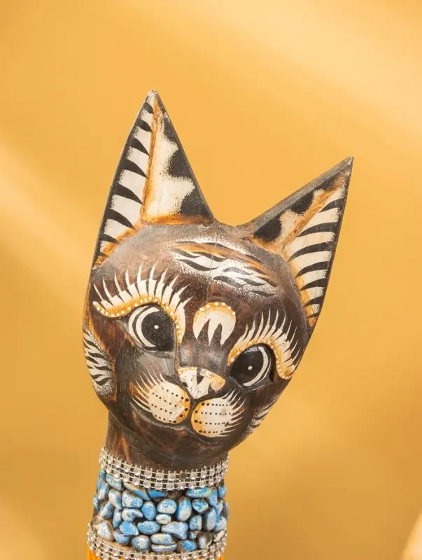 Сувенир «Кошка», 60×14×6 см, дерево, коричневый, МИКС Сувенир «Кошка», 60×14×6 см, дерево, коричневый, МИКС