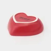 Соусники &laquo;Сердце&raquo;, 7.8&times;7.2&times;2.5 см, набор 4 шт., керамика, красные