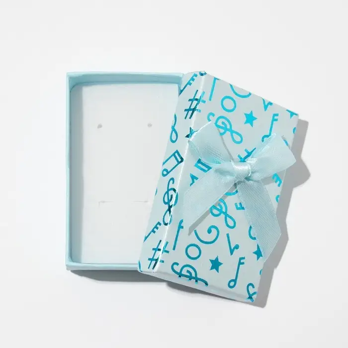 Коробочка подарочная под набор «Музыка», 5×8 (размер полезной части 4.5×7.5 см), МИКС, вставка белая Коробочка подарочная под набор «Музыка», 5×8 (размер полезной части 4.5×7.5 см), МИКС, вставка белая