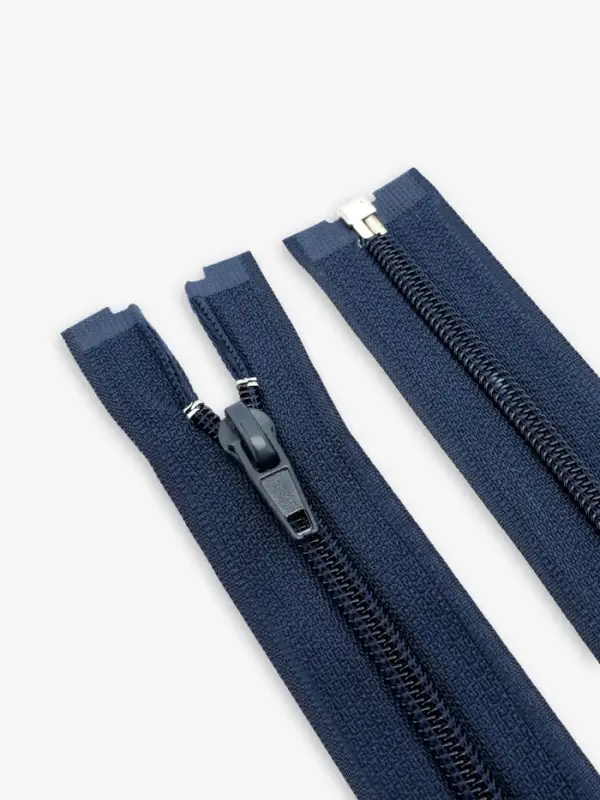 Молния &laquo;Спираль&raquo;, №5, разъёмная, замок автомат, 60 см, тёмно-синяя