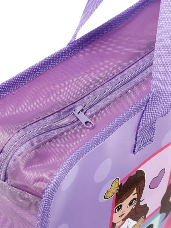 Папка с ручками &laquo;Модница&raquo;, А4, пластиковая, 70 мм, 322&times;256 мм