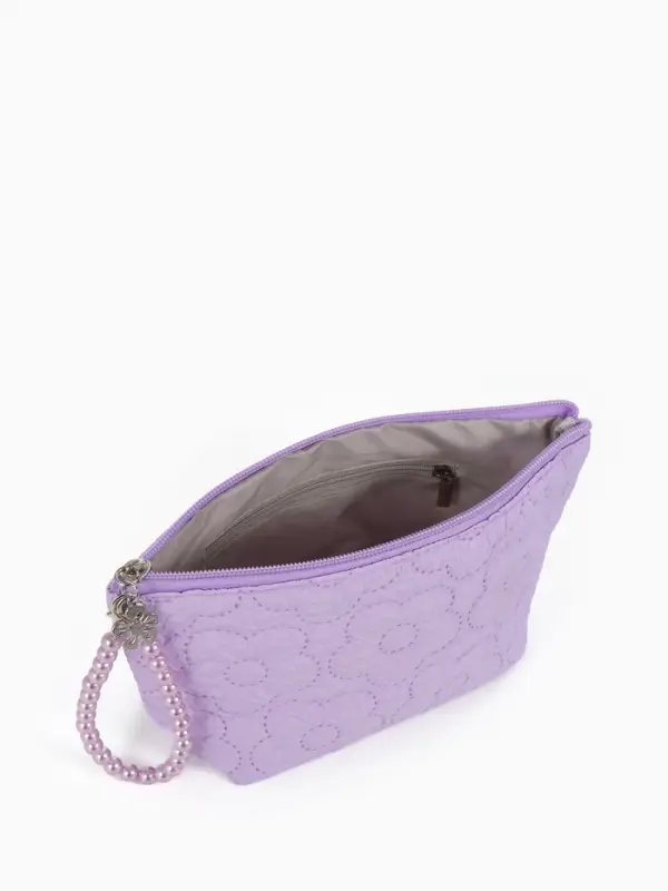 Косметичка дор Цветок 22*6*16, отд на молнии, сиреневый