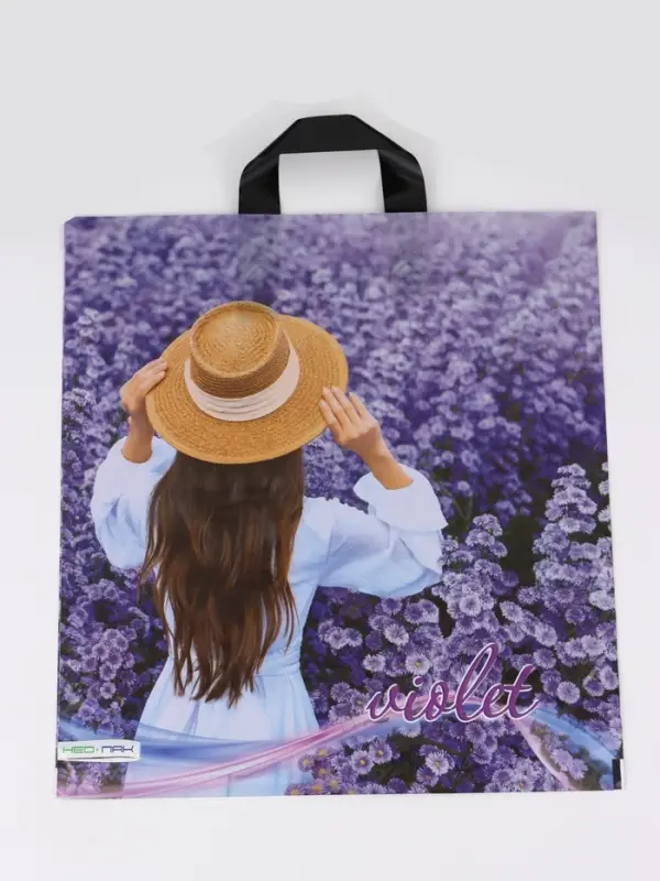 Пакет Пакет "Виолетта, полиэтиленовый с вырубной ручкой 38х40 см, 40 мкм