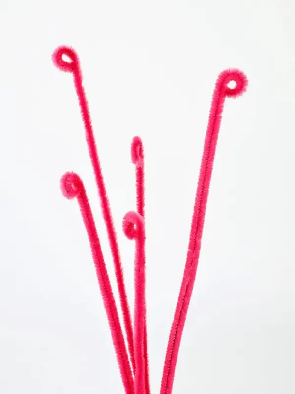 Синельная проволока набор 50 шт., розовая, 30 см