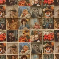 Бумага упаковочная глянцевая &laquo;Душевный Новый год&raquo;, Мосфильм, 50 х 70 см