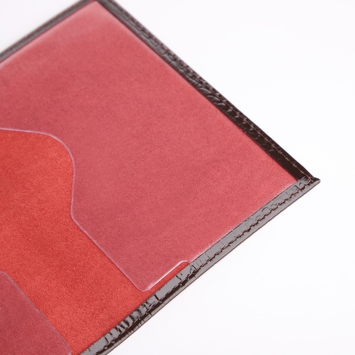 Обложка для паспорта, цвет тёмно-коричневый Обложка для паспорта, цвет тёмно-коричневый