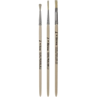 Кисть набор 3 шт. ColorPics щетина №4П, №3К, коза №2К