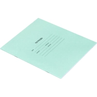 Тетрадь в зеленом офсете  24л, линия  уп. по 20 шт./запайка, 100% белизна