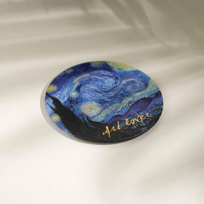 Зеркало карманное «Ночь Ван Гога», d=7 см Зеркало карманное «Ночь Ван Гога», d=7 см