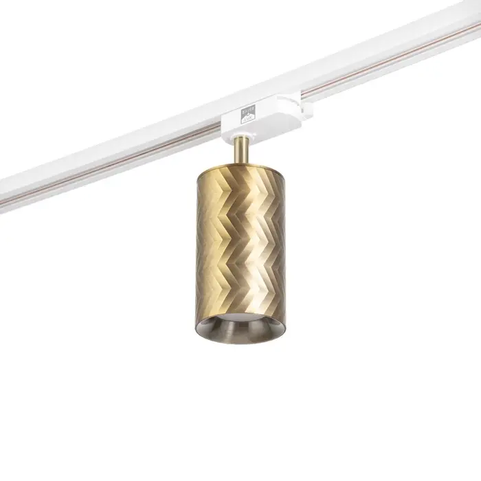 Светильник трековый BayerLux Simple &laquo;Астер&raquo; GU10, 220 В, 7.5&times;7.5&times;20 см, золото