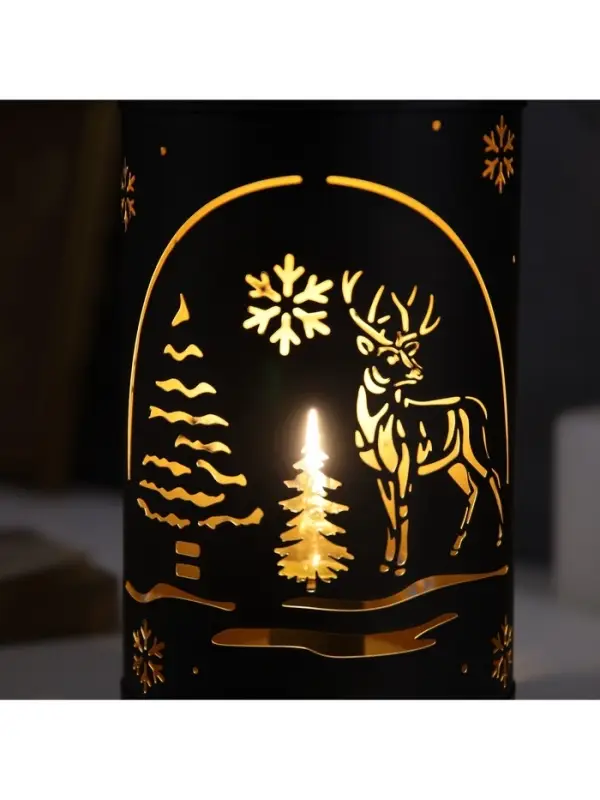 Светодиодная фигура &laquo;Лесная поляна&raquo;, 12.3&times;21 см, 1 LED, от батареек АААх3, свечение тёплое белое