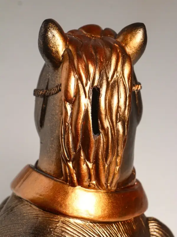 Копилка "Конь в пальто" 22,5х18х13 см, бронза