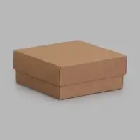 Коробка подарочная складная, упаковка, крышка-дно, крафт, 12&times;12&times;5 см