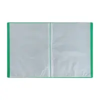 Папка с 40 вкладышами А4, 500 мкм, Calligrata, текстура &laquo;песок&raquo;, зелёная