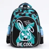 Ранец с эргономичной спинкой 3 отделения, средний "Хулиган"