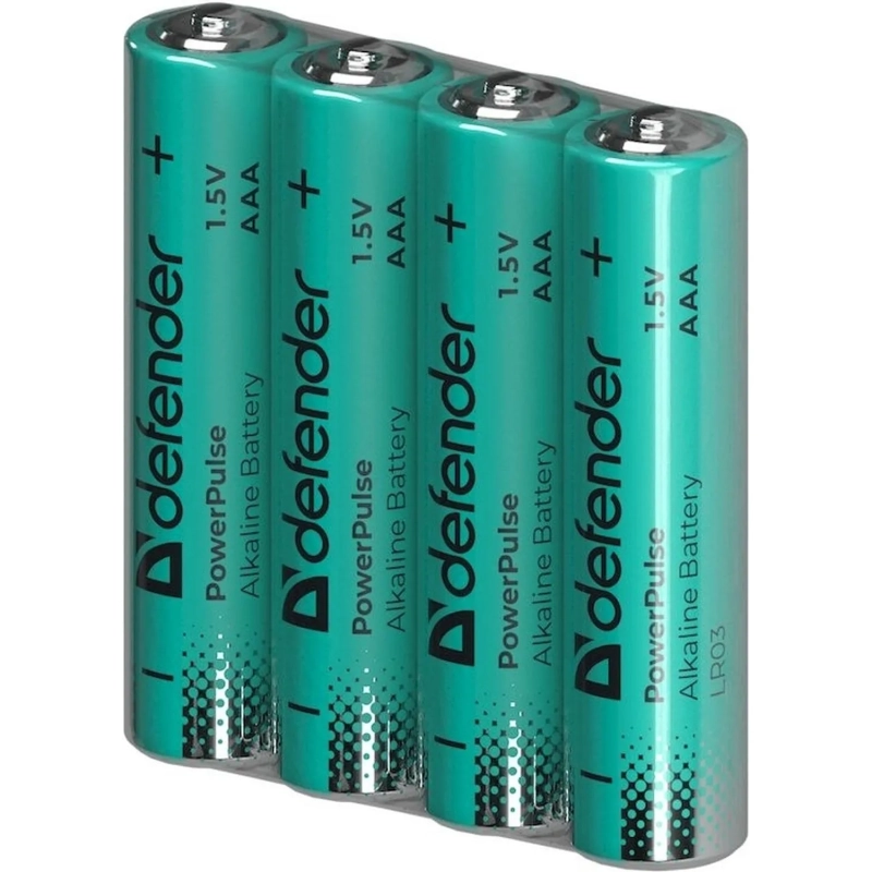 Батарейка DEFENDER алкалиновая LR03-8BL ААА, блистер, 8шт/уп PowerPulse