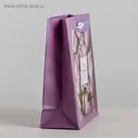 Пакет подарочный ламинированный, упаковка, &laquo;Самой Нежной на свете&raquo;, ML 23&times;27&times;11.5 см