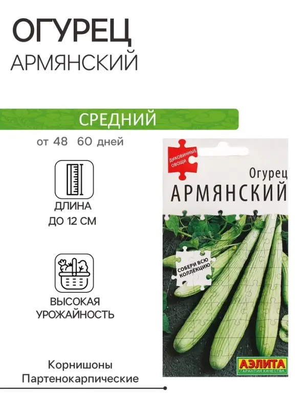 Семена огурца "Армянский", 10 шт.