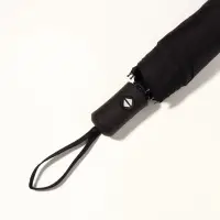 Зонт автоматический Black, 3 сложения, 8 спиц, R=48/55 см, d=96 см, чёрный