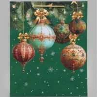 Пакет подарочный &laquo;Новогодний шик&raquo;, 26&times;12&times;32 см
