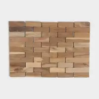 Коврик из тикового дерева, 30&times;20&times;0.7 см