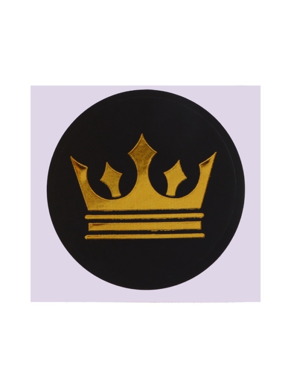 Бутылочка для кормления с наклейками «Корона» от 0 мес., 250 мл., цвет золотой, M&B