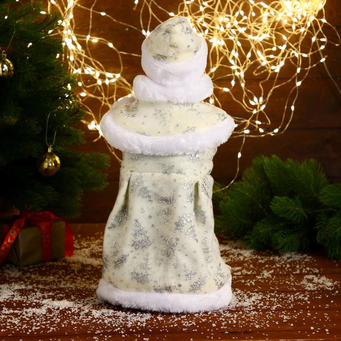 Снегурочка  Снегурочка "Белая шубка с посохом" двигается, 40 см