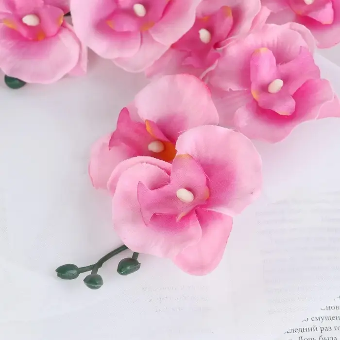 Цветы искусственные &laquo;Орхидея Фаленопсис мультифлора&raquo;, 6&times;37 см, розовый МИКС